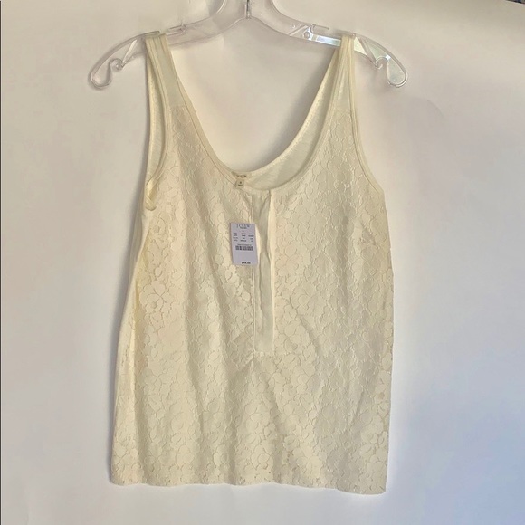 J crew sleeveless Lacey top - Picture 1 of 4